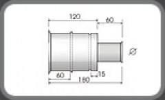 moodulkorsten-180-mm-roostevaba-aisi-316-l-hea-kvaliteetne-üleminek-torule-isoleerimata-j